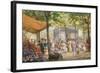 Parisian Flower Market-Eugene Auguste Deully-Framed Giclee Print