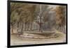 Parisian Fountains-Jean-Marie Amelin-Framed Giclee Print