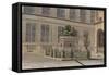 Parisian Fountains-Jean-Marie Amelin-Framed Stretched Canvas