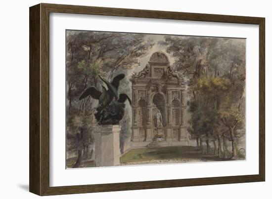 Parisian Fountains-Jean-Marie Amelin-Framed Giclee Print