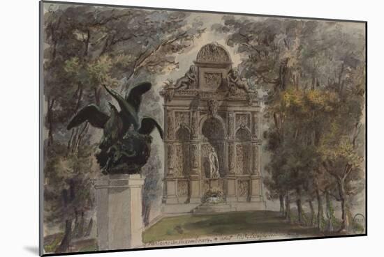 Parisian Fountains-Jean-Marie Amelin-Mounted Giclee Print