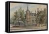 Parisian Fountains-Jean-Marie Amelin-Framed Stretched Canvas