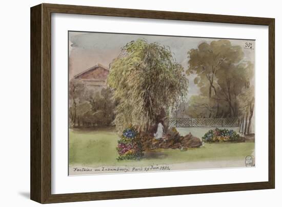 Parisian Fountains-Jean-Marie Amelin-Framed Giclee Print