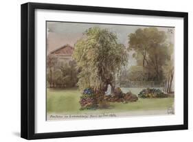 Parisian Fountains-Jean-Marie Amelin-Framed Giclee Print