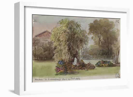 Parisian Fountains-Jean-Marie Amelin-Framed Giclee Print