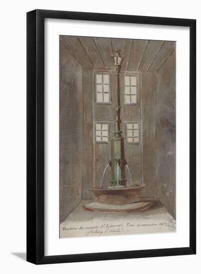 Parisian Fountains-Jean-Marie Amelin-Framed Giclee Print