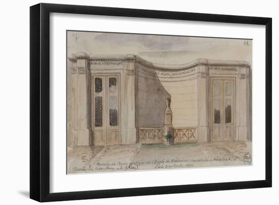 Parisian Fountains-Jean-Marie Amelin-Framed Giclee Print