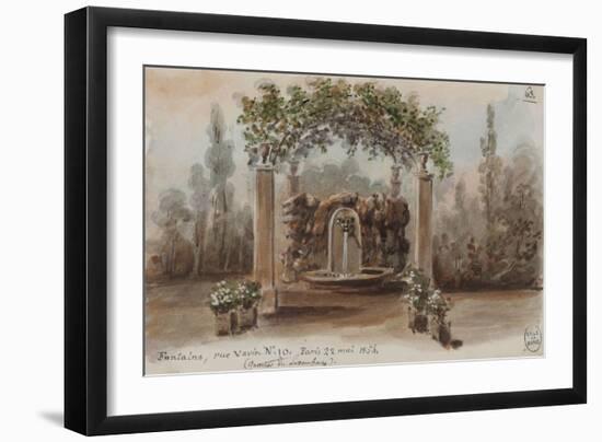 Parisian Fountains-Jean-Marie Amelin-Framed Giclee Print