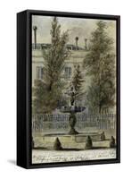 Parisian Fountains-Jean-Marie Amelin-Framed Stretched Canvas