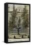 Parisian Fountains-Jean-Marie Amelin-Framed Stretched Canvas