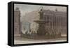 Parisian Fountains-Jean-Marie Amelin-Framed Stretched Canvas