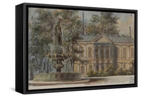 Parisian Fountains-Jean-Marie Amelin-Framed Stretched Canvas