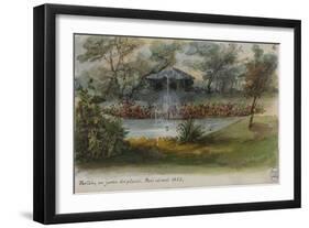 Parisian Fountains-Jean-Marie Amelin-Framed Giclee Print