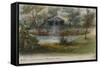 Parisian Fountains-Jean-Marie Amelin-Framed Stretched Canvas