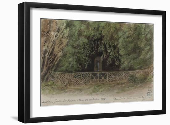 Parisian Fountains-Jean-Marie Amelin-Framed Giclee Print