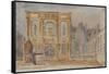 Parisian Fountains-Jean-Marie Amelin-Framed Stretched Canvas