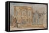 Parisian Fountains-Jean-Marie Amelin-Framed Stretched Canvas