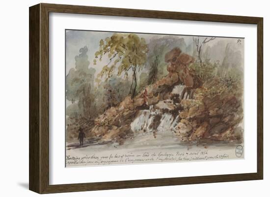 Parisian Fountains-Jean-Marie Amelin-Framed Giclee Print