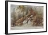 Parisian Fountains-Jean-Marie Amelin-Framed Giclee Print