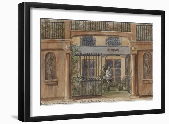 Parisian Fountains-Jean-Marie Amelin-Framed Giclee Print