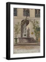 Parisian Fountains-Jean-Marie Amelin-Framed Giclee Print