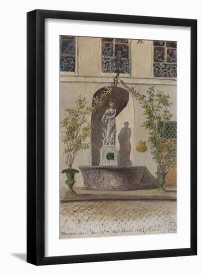 Parisian Fountains-Jean-Marie Amelin-Framed Giclee Print