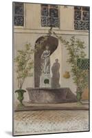 Parisian Fountains-Jean-Marie Amelin-Mounted Giclee Print