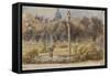 Parisian Fountains-Jean-Marie Amelin-Framed Stretched Canvas