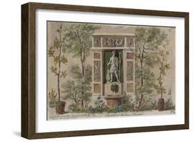 Parisian Fountains-Jean-Marie Amelin-Framed Giclee Print