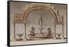 Parisian Fountains-Jean-Marie Amelin-Framed Stretched Canvas