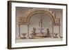 Parisian Fountains-Jean-Marie Amelin-Framed Giclee Print