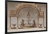 Parisian Fountains-Jean-Marie Amelin-Framed Giclee Print