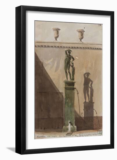 Parisian Fountains-Jean-Marie Amelin-Framed Giclee Print