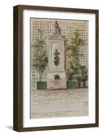 Parisian Fountains-Jean-Marie Amelin-Framed Giclee Print