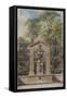 Parisian Fountains-Jean-Marie Amelin-Framed Stretched Canvas