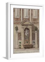 Parisian Fountains-Jean-Marie Amelin-Framed Giclee Print