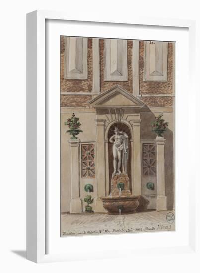 Parisian Fountains-Jean-Marie Amelin-Framed Giclee Print