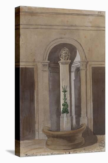 Parisian Fountains-Jean-Marie Amelin-Stretched Canvas