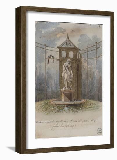 Parisian Fountains-Jean-Marie Amelin-Framed Giclee Print