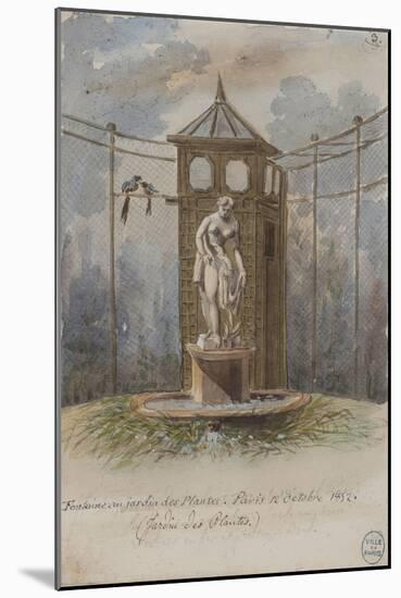 Parisian Fountains-Jean-Marie Amelin-Mounted Giclee Print