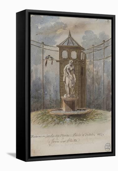 Parisian Fountains-Jean-Marie Amelin-Framed Stretched Canvas