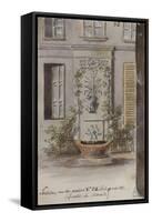 Parisian Fountains-Jean-Marie Amelin-Framed Stretched Canvas