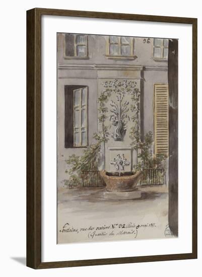 Parisian Fountains-Jean-Marie Amelin-Framed Giclee Print