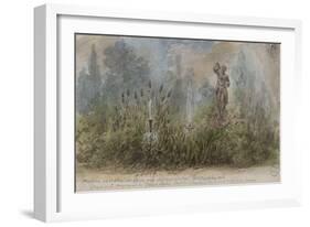 Parisian Fountains-Jean-Marie Amelin-Framed Giclee Print