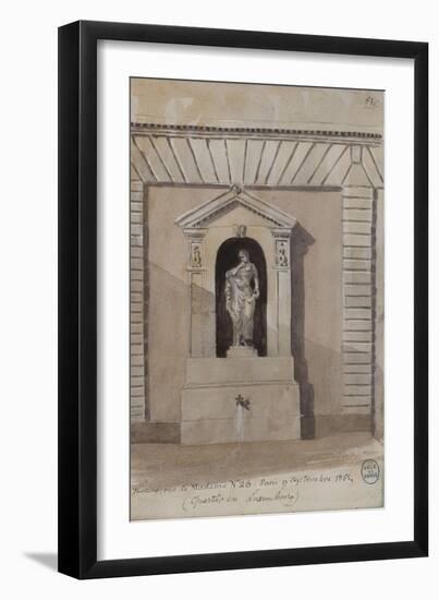 Parisian Fountains-Jean-Marie Amelin-Framed Giclee Print