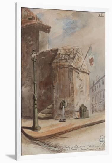 Parisian Fountains-Jean-Marie Amelin-Framed Giclee Print