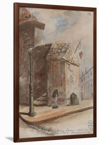 Parisian Fountains-Jean-Marie Amelin-Framed Giclee Print