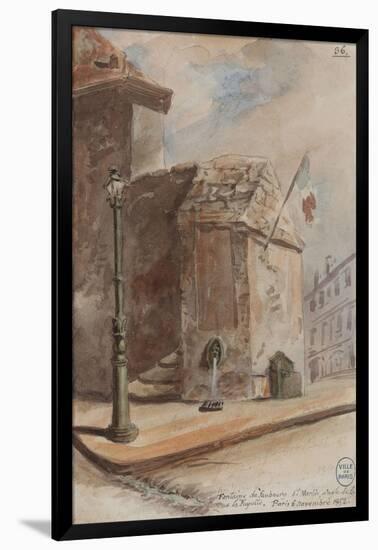 Parisian Fountains-Jean-Marie Amelin-Framed Giclee Print