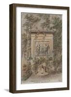 Parisian Fountains-Jean-Marie Amelin-Framed Giclee Print