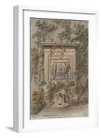 Parisian Fountains-Jean-Marie Amelin-Framed Giclee Print